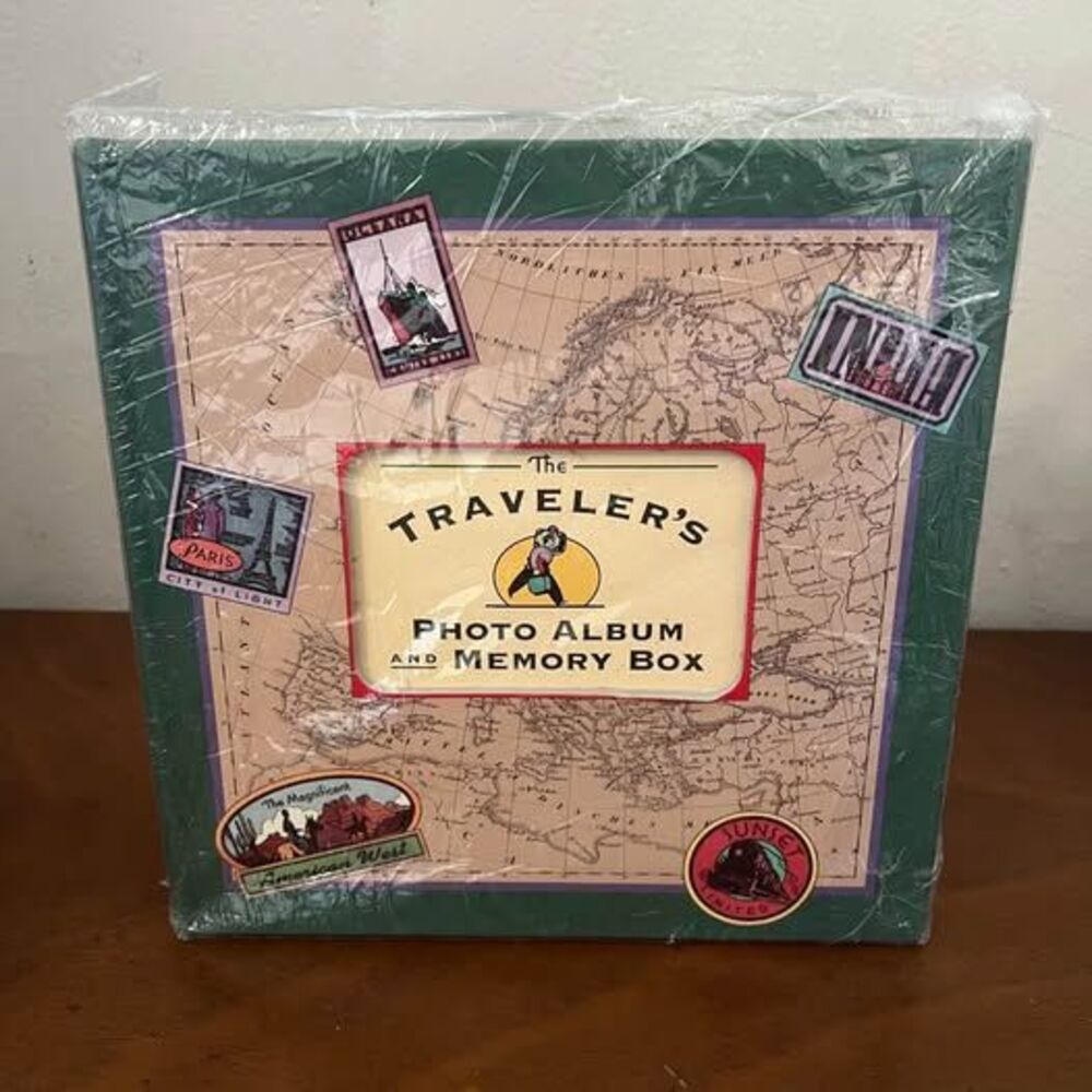 The Travelers Photo Album and Memory Box Brand New Keepsake Gift or Display